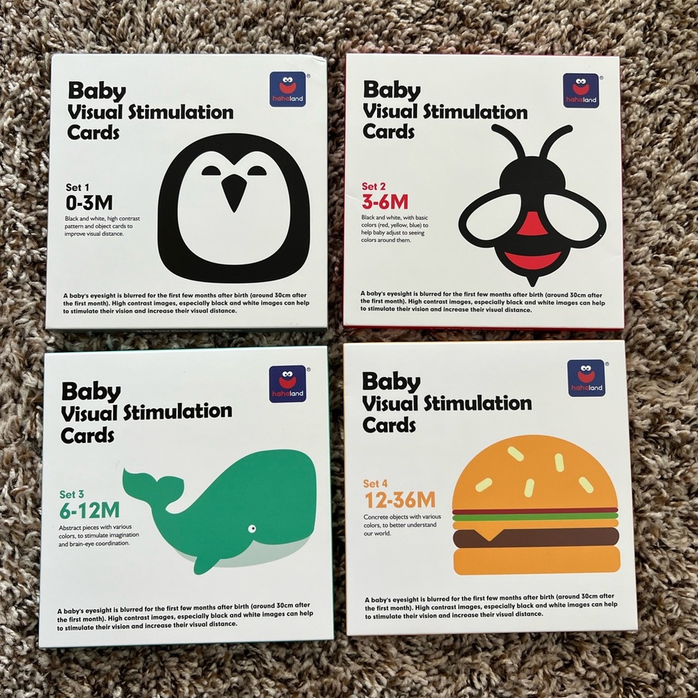 Hahaland baby visual simulation cards